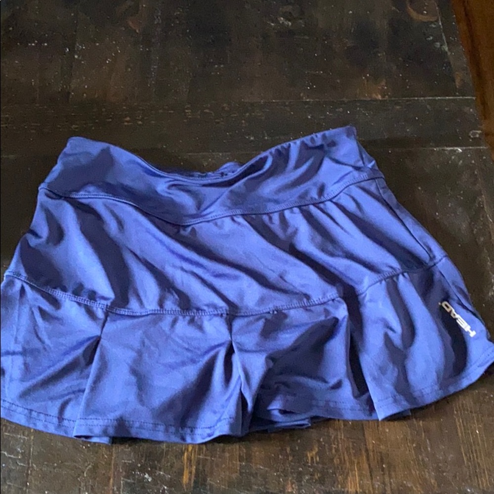 Navy head tennis skort